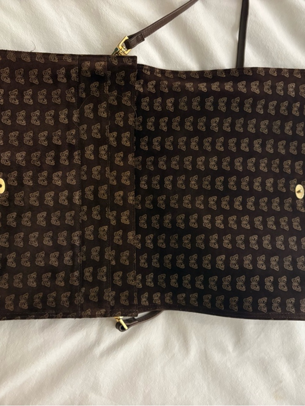 Bottega Veneta Brown Patterned Crossbody Bag - Picture 2 of 3